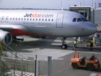 Qantas on Runway